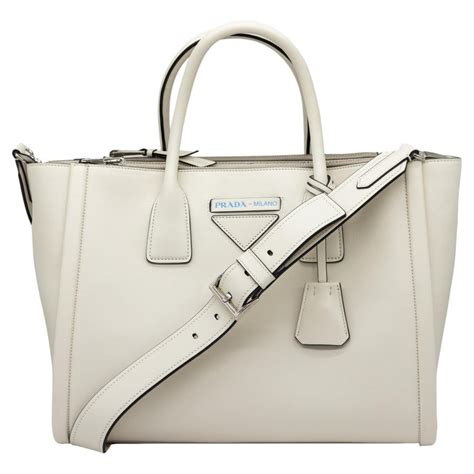prada large leather tote calf leather